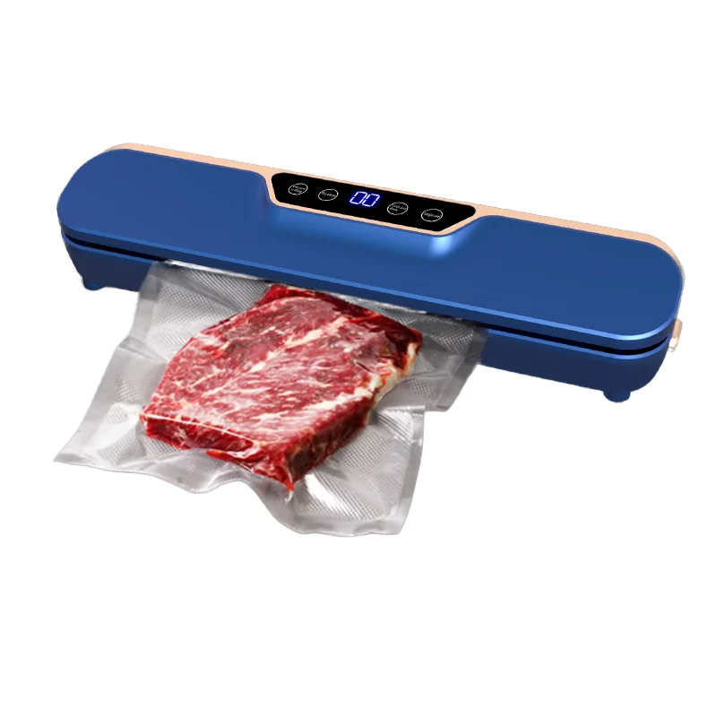 2024  Kitchen Electric Portable Hot Vacuum Sealer Machine One-touch Automatic Food Vacuum Packaging Sealing Machine