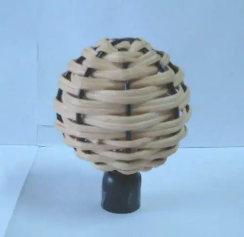 Rattan  Curtain Rod Finial Rattan Furniture Curtain Pipe end Cap Rattan Raw Material