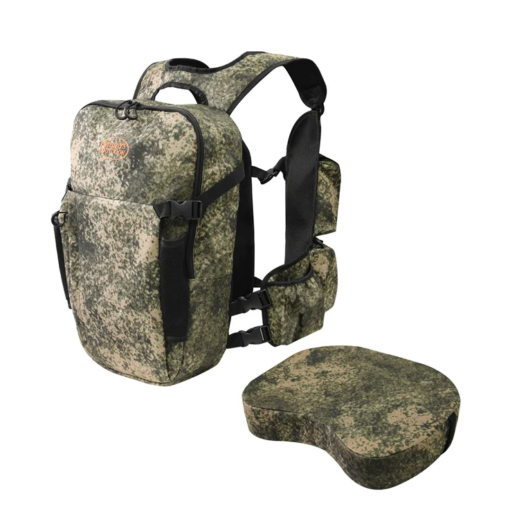 Mydays Outdoor Portable Large Capacity Tactical Hunting Backpack Vest with Seat Cushion