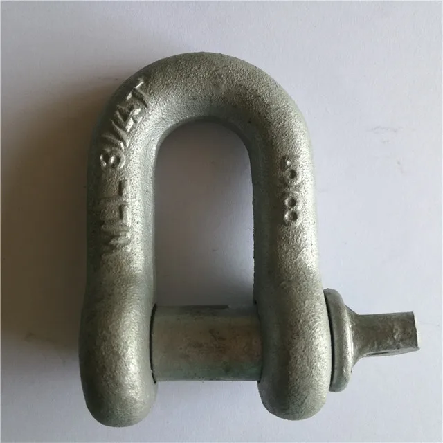 China Drop Forged Chain Shackle US Type D Shackle Manufacturer