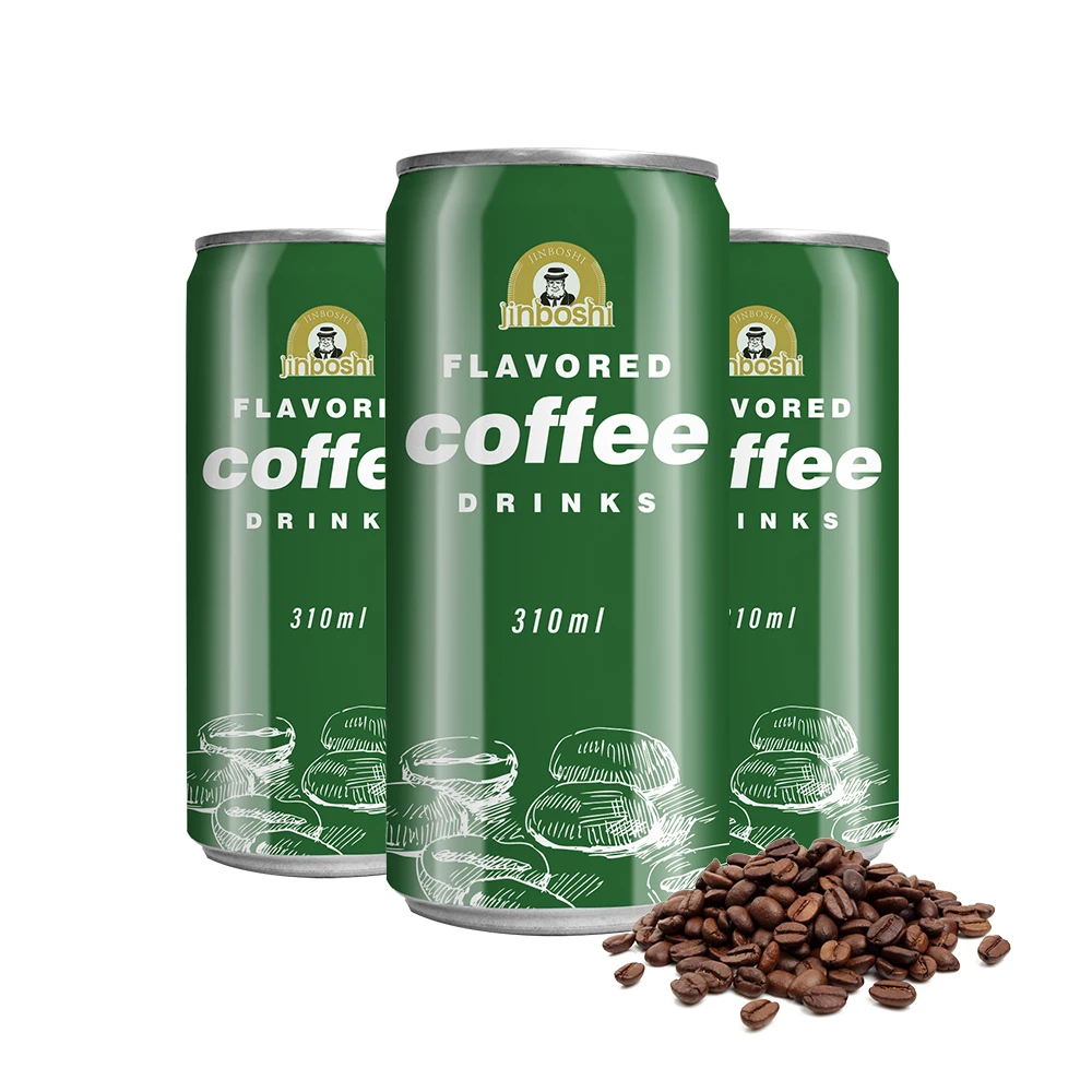 custom Private Label korean dark cafa coffee drinks 250ml canned ready to drink cold brew mix liquid white black coffee drinks