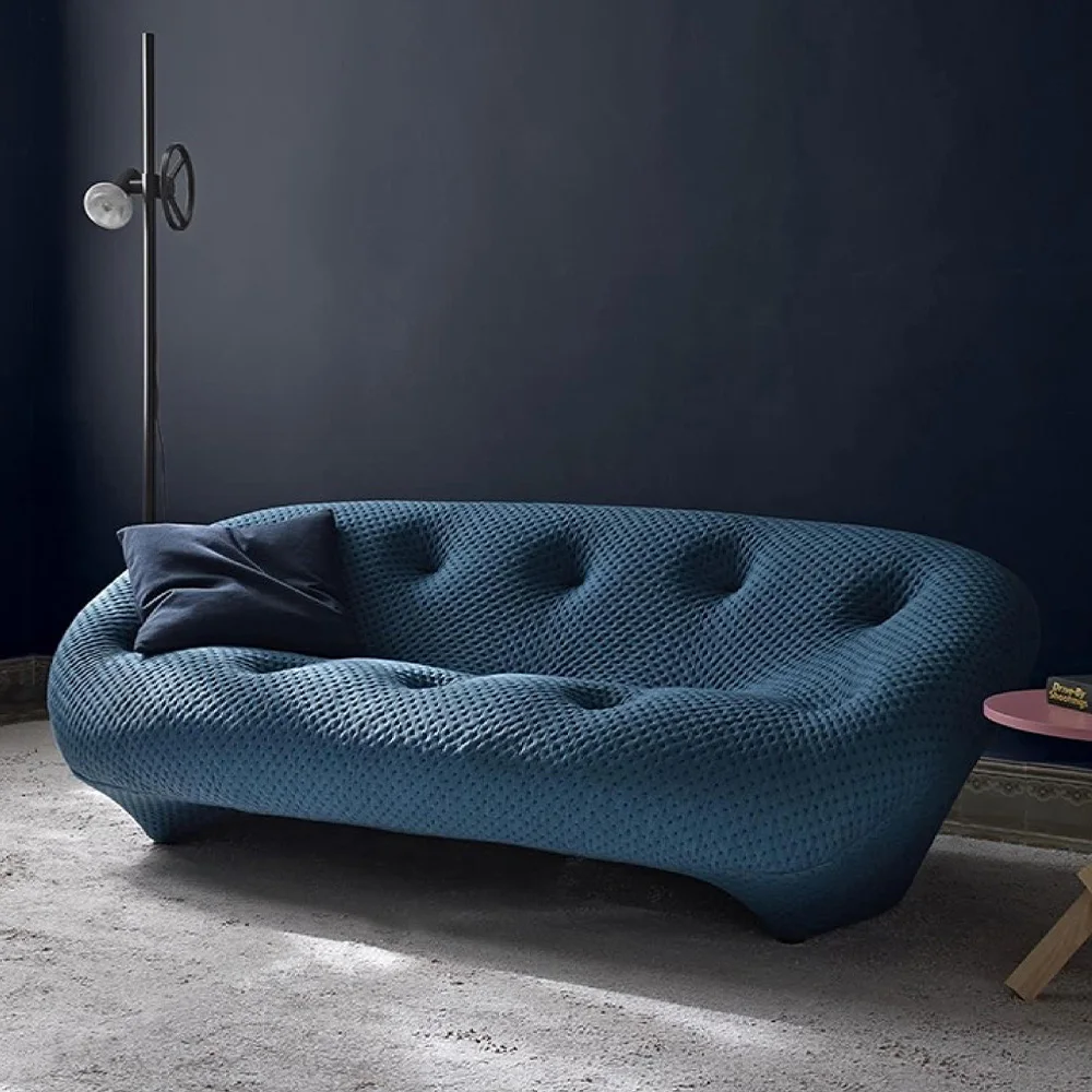 2023 special design high quality steel frame knitted fabrics sofa for apartment and villa