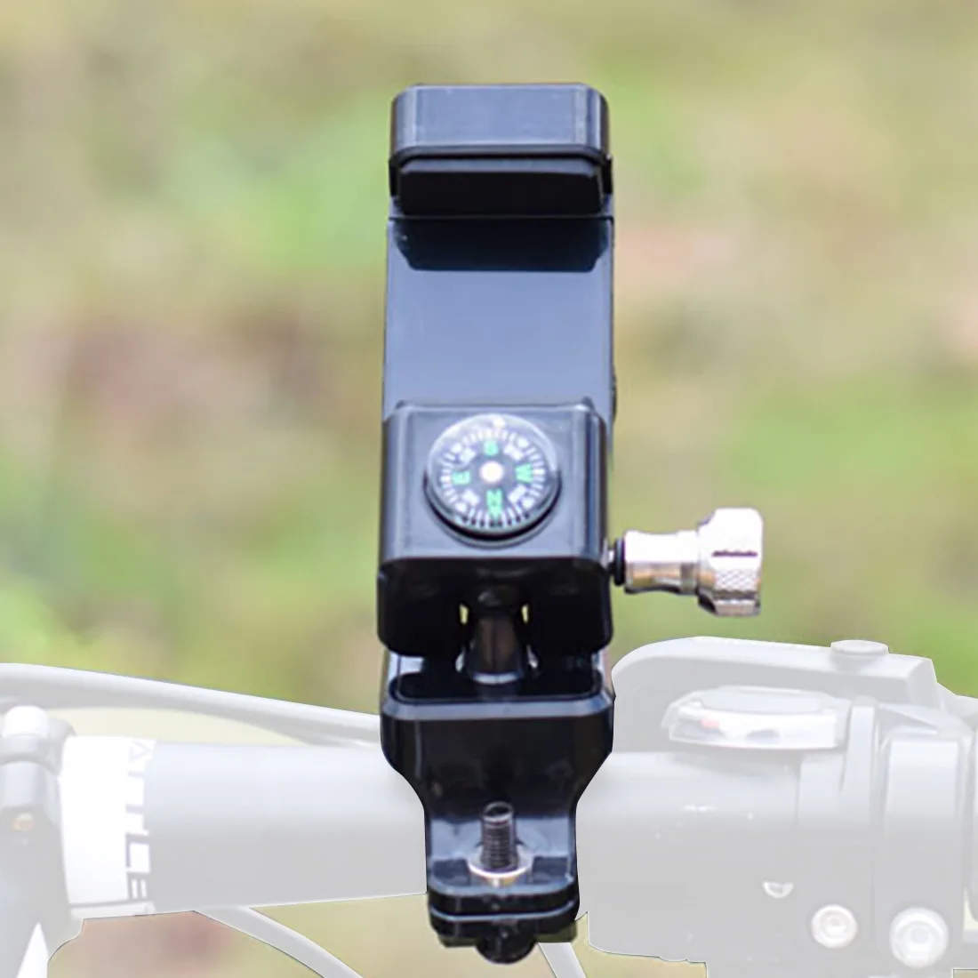 Bicycle Phone Holder Universal Bike Motorcycle Handlebar Clip Stand Mount Cell Phone Holder Bracket with Compass Guider