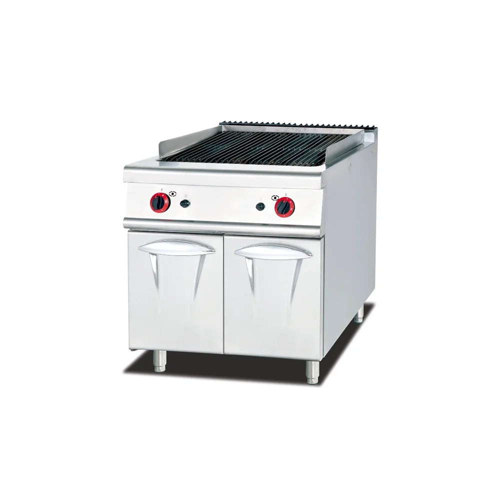 New Cast Lava Rock Grill Free Standing Cooker with Engine and Motor for Home Restaurant