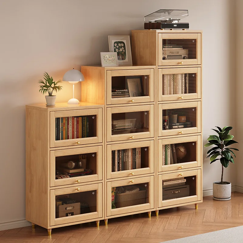 Modern 5-Drawer Solid Wood Sideboard Cabinet for Home Dining and Living Room or Bedroom Furniture With Storage Features