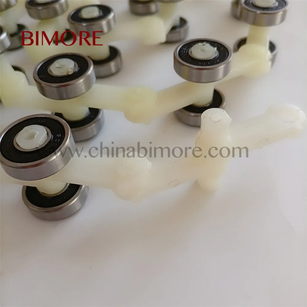 SCH409214 Bimore Escalator Return Guide Newel Chain 19 Joints Single Fork Rotary Chain