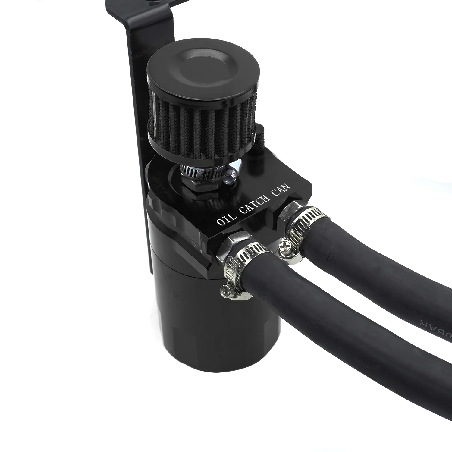 Car Engine Racing Oil Catch Tank Can Aluminum Oil Separator for Ford F150 5.0 6.2 3.5 EB 2.7EB JLT Breather Catch Tank Can