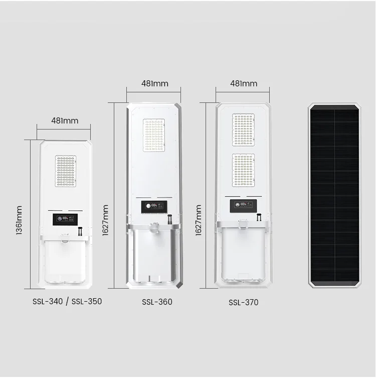SRESKY  Double Fans Rapid Heat Dissipation Solar Street Light Project Design Outdoor Solar Powered Street Light