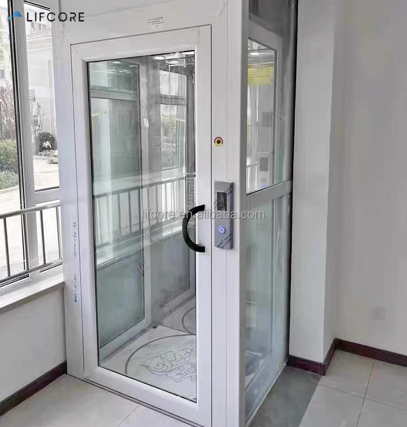 Small home villa elevator residential open lift hydraulic home lift platform