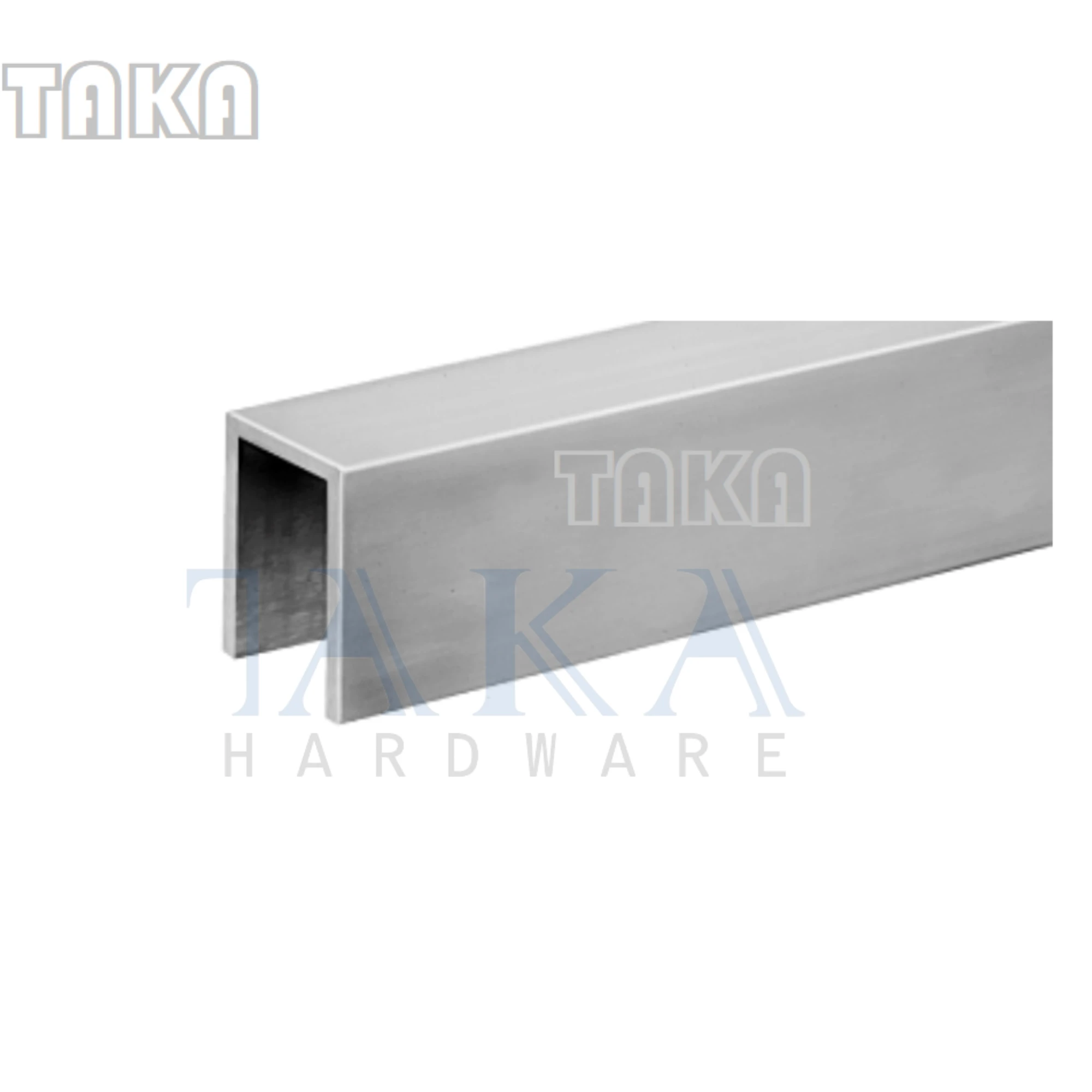 Slot Pipe for U Channel Glass Railing Decorative Stainless Steel Groove Caprail