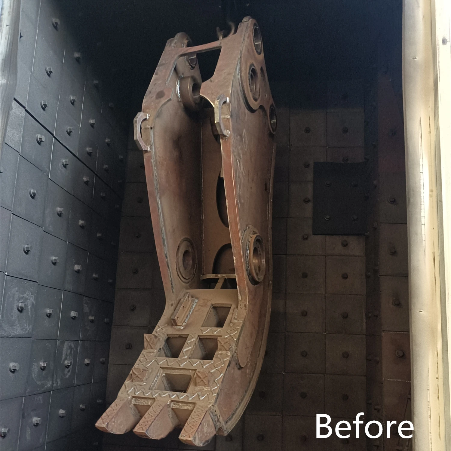 
Coach leaf spring shot blasting machine,surface strengthening process technology 