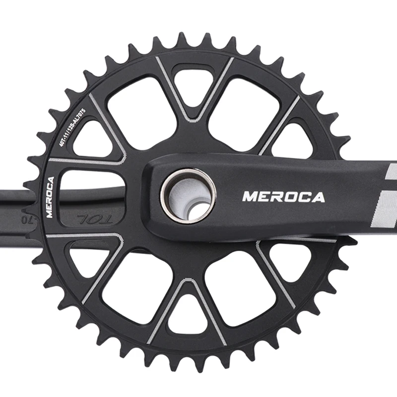 MEROCA ROAD Aluminum Alloy Road Bike Off-road Chainwheel 40T 42T Single Disc Hollow Integrated Crank Bicycle Crankset