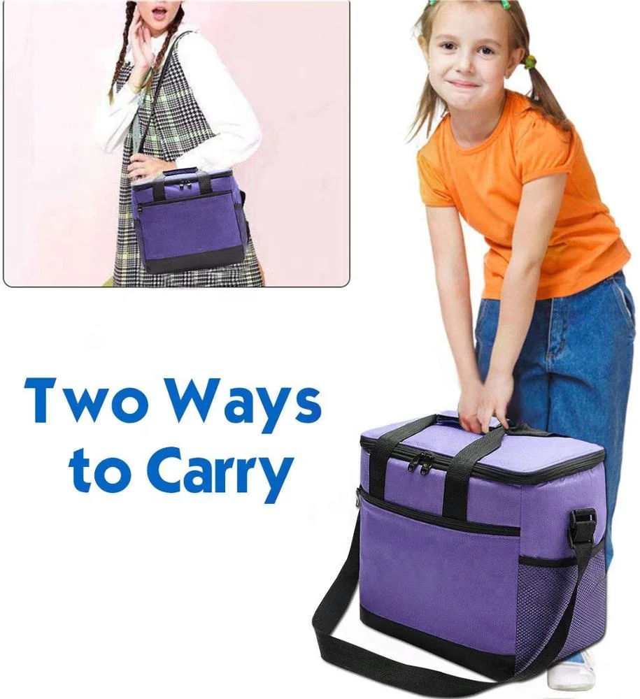 Free Sample Soft Leak Proof Liner Tote Insulated Cooler Lunch Bag for Picnic Boating Beach Fishing School Work