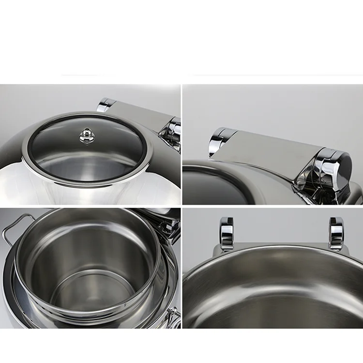 Catering Restaurant Luxury Catering Equipment GN Pan Display Stainless Steel Buffet Food Warmer Chafing Dish