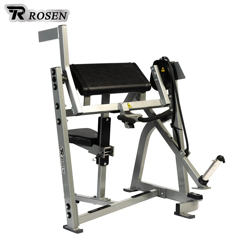 2024 Hot  Galvanized Steel 3mm Thick Gym Equipment Dezhou Fitness Commercial Use Seated Biceps With 1 year warranty