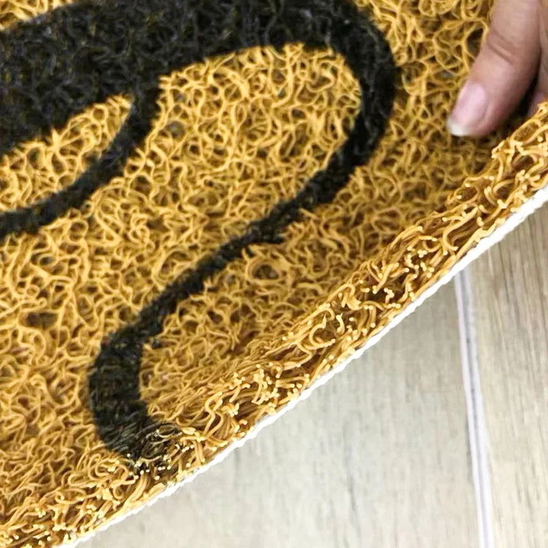 Hello Front Door Mat Outdoor Non Slip Custom Logo Doormat Coir Design Pet Feeding Pvc Car Floor Mat Bath Mat