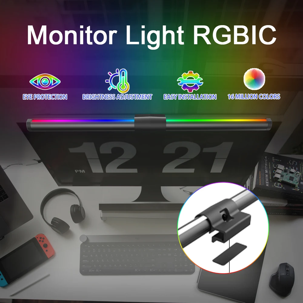 Computer Monitor Light Bar For Modern Desks Room Computer Screen USB Touch Light Powered Dimmable Screen Led Light Bar Desk Lamp