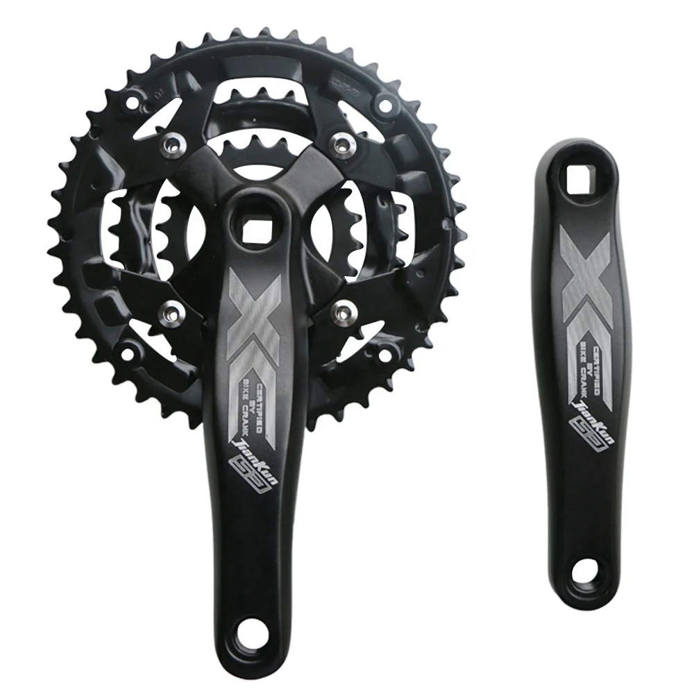 Bicycle 64/104BCD 9S/27S Three Disc 22/32/44T Integrated Chain Ring Crank MTB Square Hole Bike Crank Set
