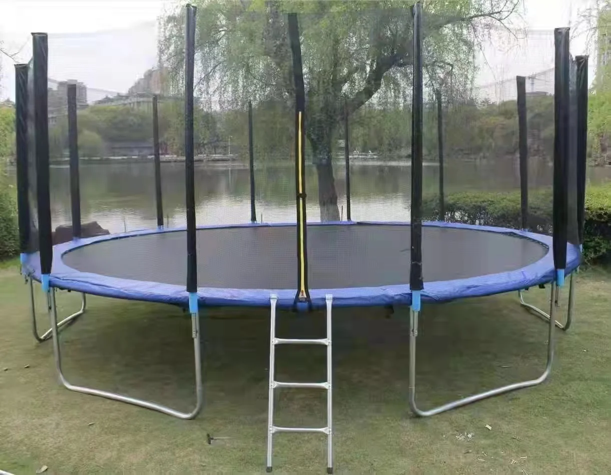 round trampoline with net for family PP mat trampoline