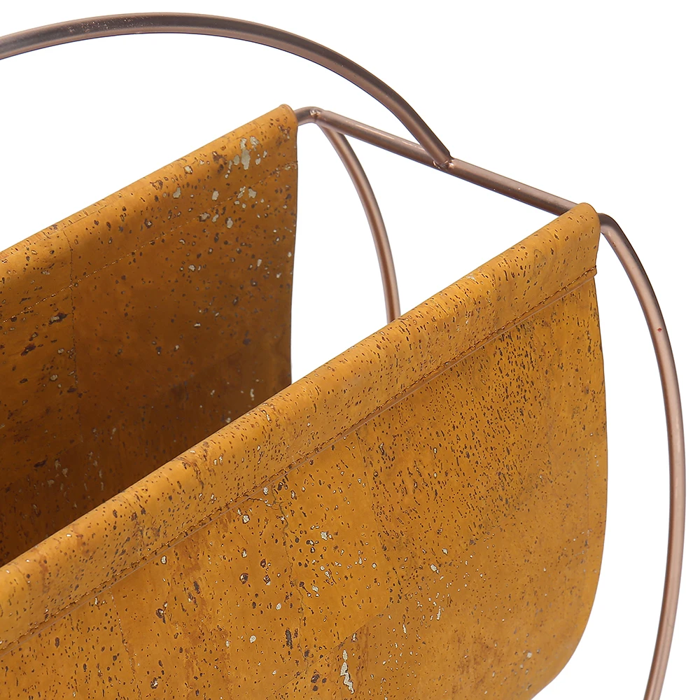 High Quality Leather Metal Display Storage Holders Magazine Newspaper Book Racks For Home Book