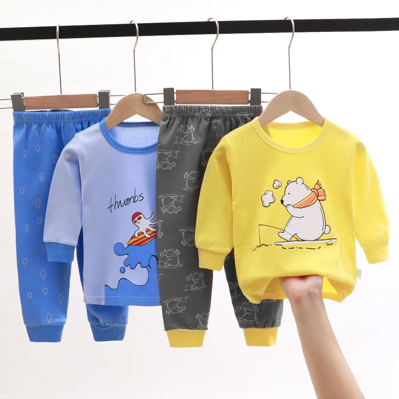 
Wholesale Kids Pajamas Set Sleepwear Cotton Custom Boys Children Pajamas 