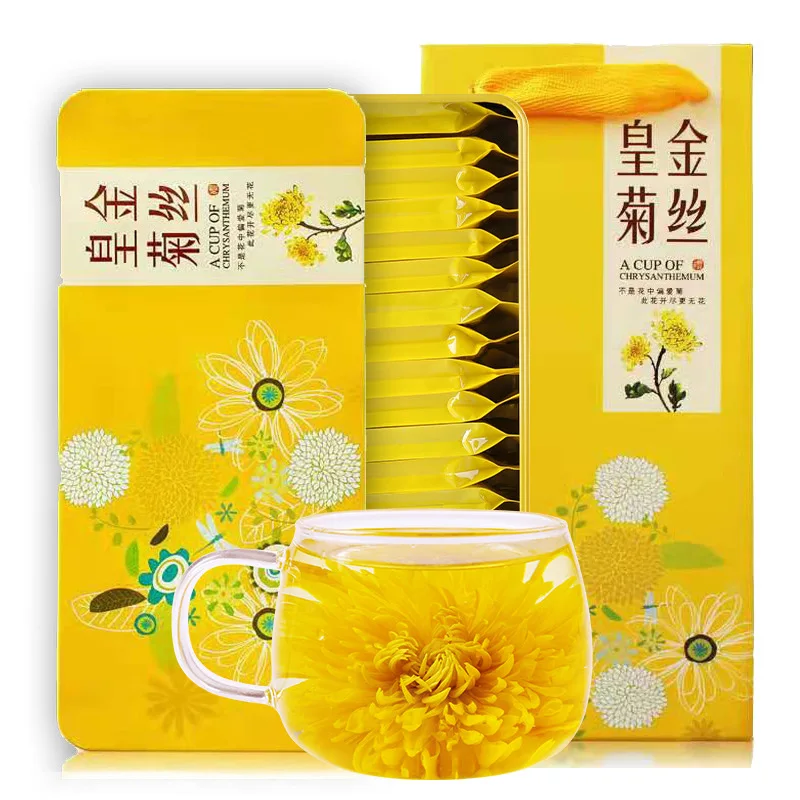 Customized Gift box of golden silk chrysanthemum chrysanthemum tea Chinese dried flowers