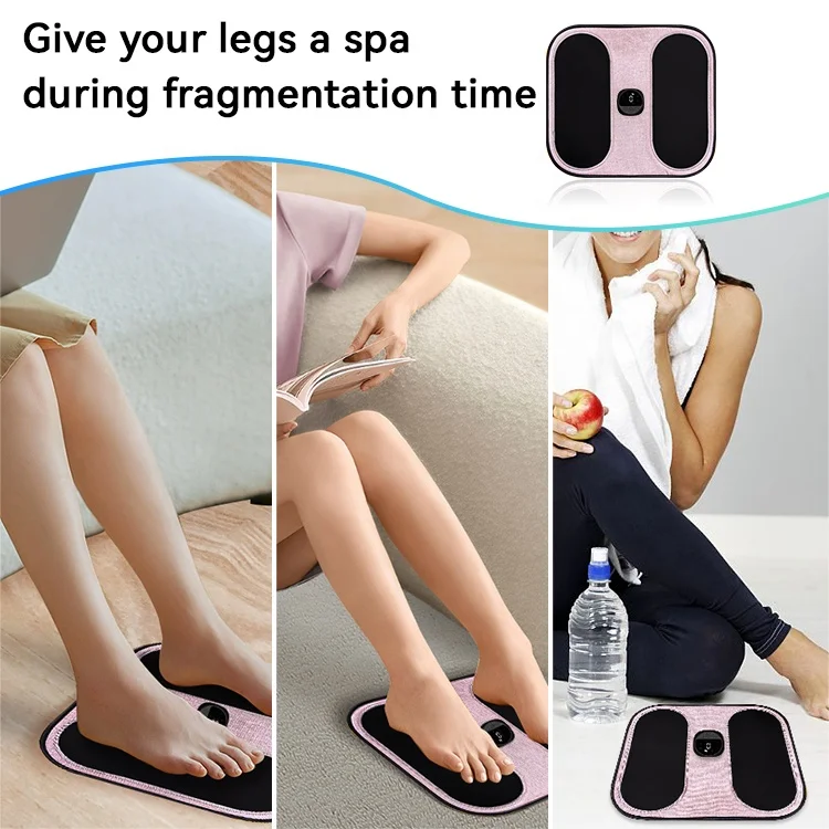 Foldable EMS Electric Foot Mat Leg Massager Promote Blood Circulation With 20 Levels Strength Durable Slim Foot Massage Mat