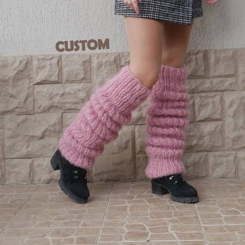 Женские зимние однотонные носки