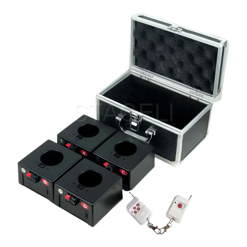 4pcs Handheld Receiver Cold Fountain Stage Firing System for Indoor Christmas Fireworks Events
