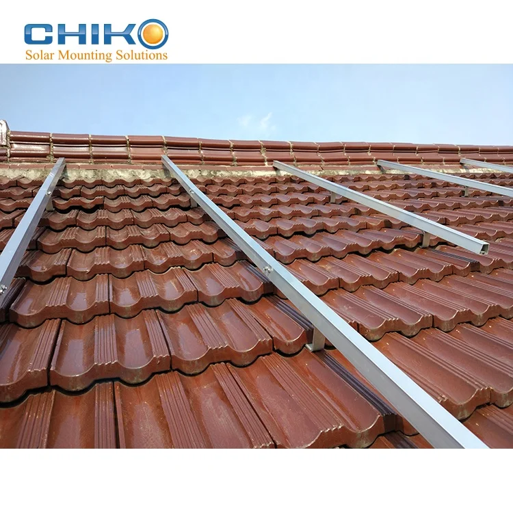 Home solar alu mounting rail / rail system 2100mm for pv module installation