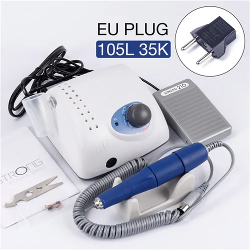 professional nail drill with 65W Strong Power 25000RPM-40000RPM Nail Sander with Nail Art Tools Machine