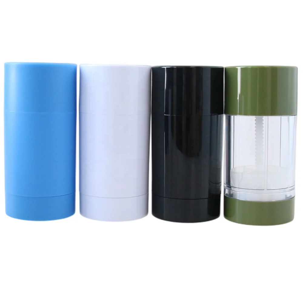 Twist Up 15g 30g 50g 75g Empty Deodorant Container Plastic Deodorant Stick Packaging