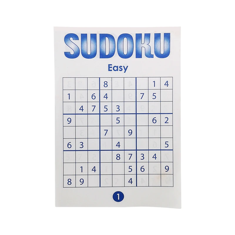 SFT Hot Sale Premium Kids A5 Play Sudoku Puzzle Game Book For Children Adults