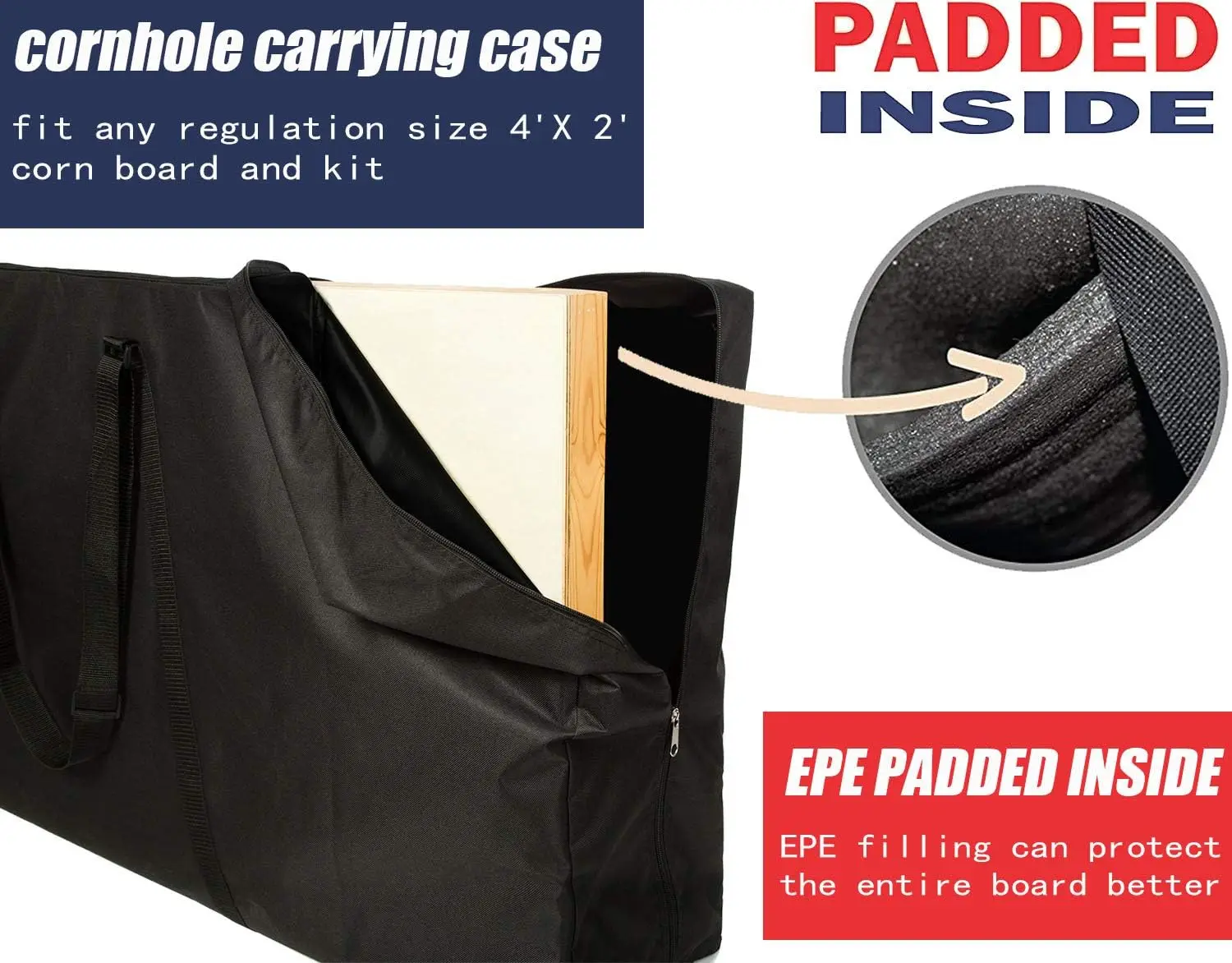 Premium Customized Cornhole Carrying Case Weatherproof Bag Bean Bag Game Carrying Bags Professional