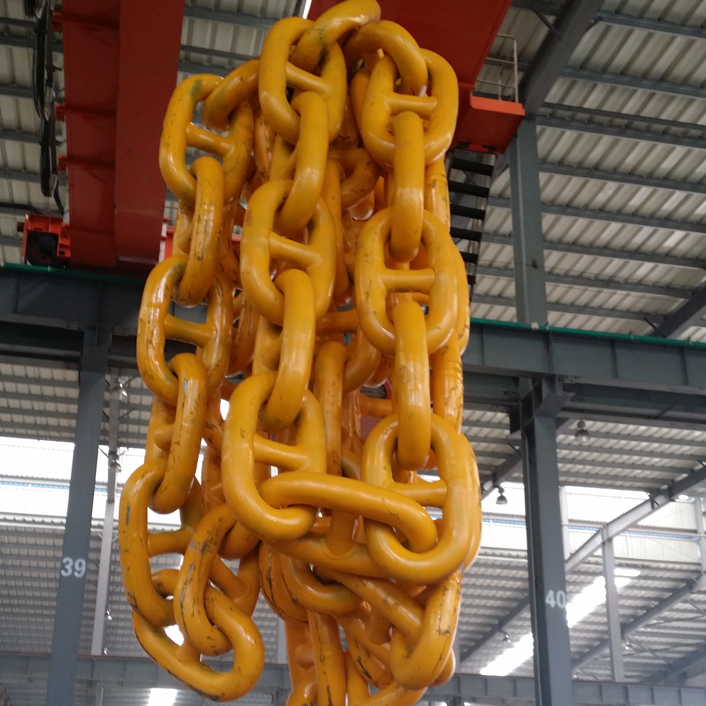 Hot selling cheap durable black bitumen painted marine ship anchor chain cable with stud for vessels and ships