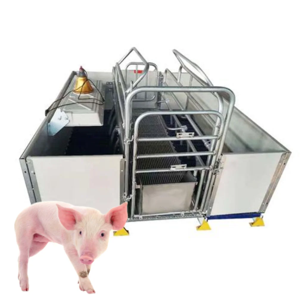 Hot Sale Pig Farrowing Crate Pen with Complete Maternity System for Pig Farms Equipment Galvanized Farrowing Crate Design