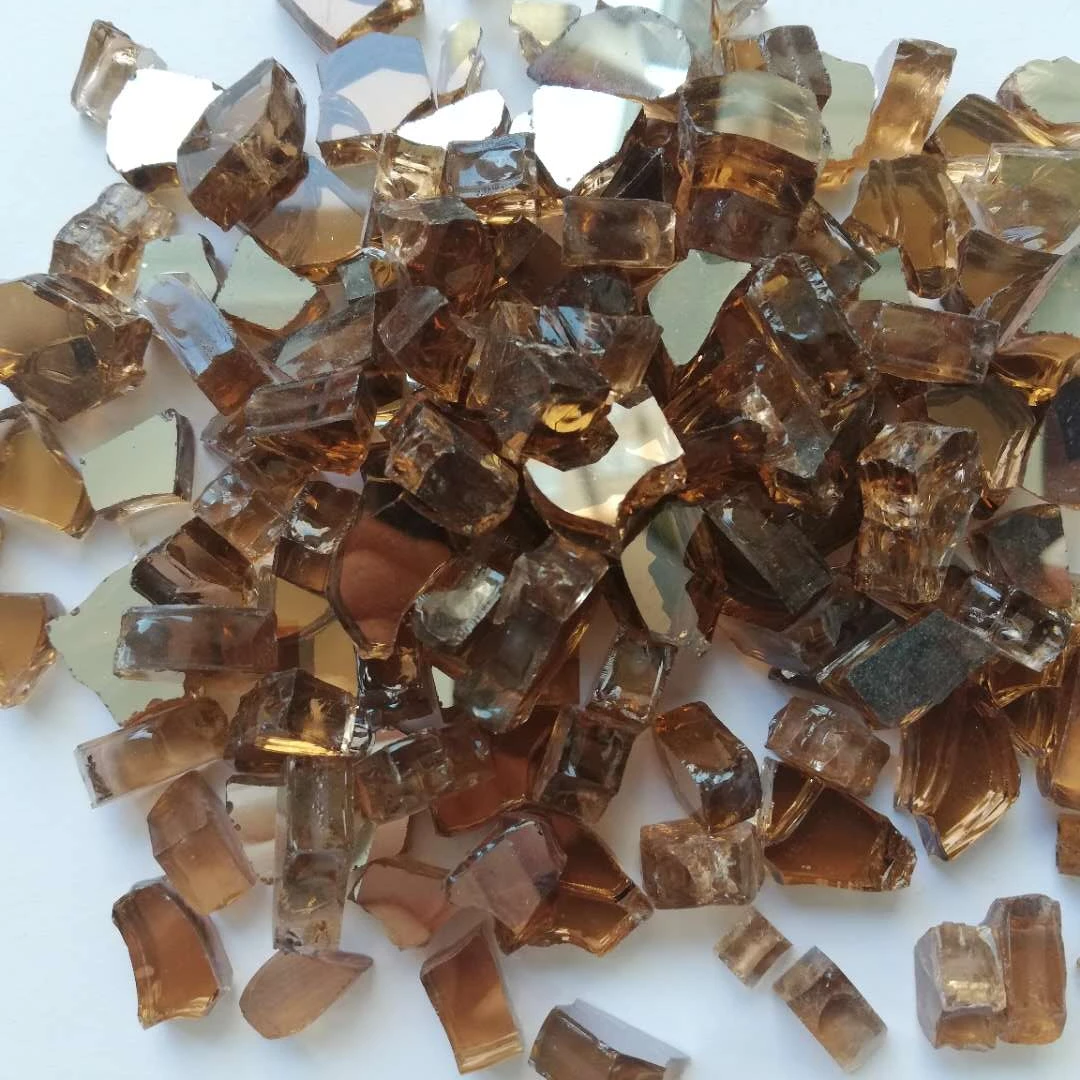 Reflective Tempered Fire Glass in  for Indoor and Outdoor Gas Fire Pits and Fireplaces