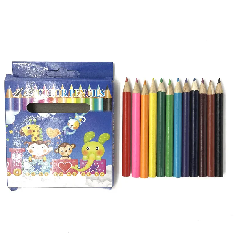 Lowest Price Back to School Best Gift Hexagonal HB Wood Small Colored Pencils Bulk for Kids