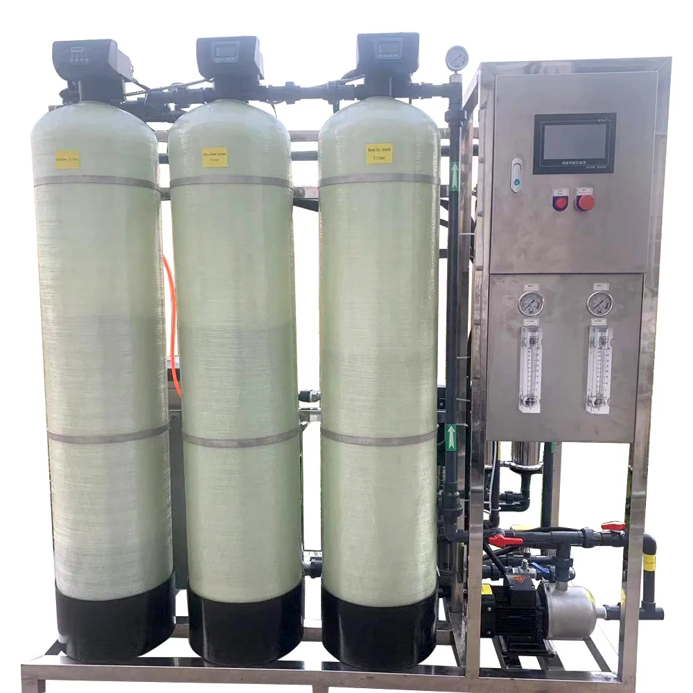 RO Drinking Pure Water Treatment Machine Borehole Water Treatment Complete Reverse Osmosis System