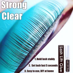 Strong Lash Lift Glue for Eyelash Perm Water-based Brow Lamination Adhesive, Odor-free & Latex Free, Keep Lashes and Brow Stable