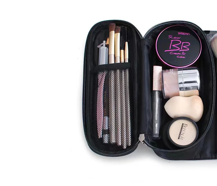 Portable Makeup Brush Organizer Bag For Travel Cosmetic Makeup Brush Roll Up Case Pouch Bag