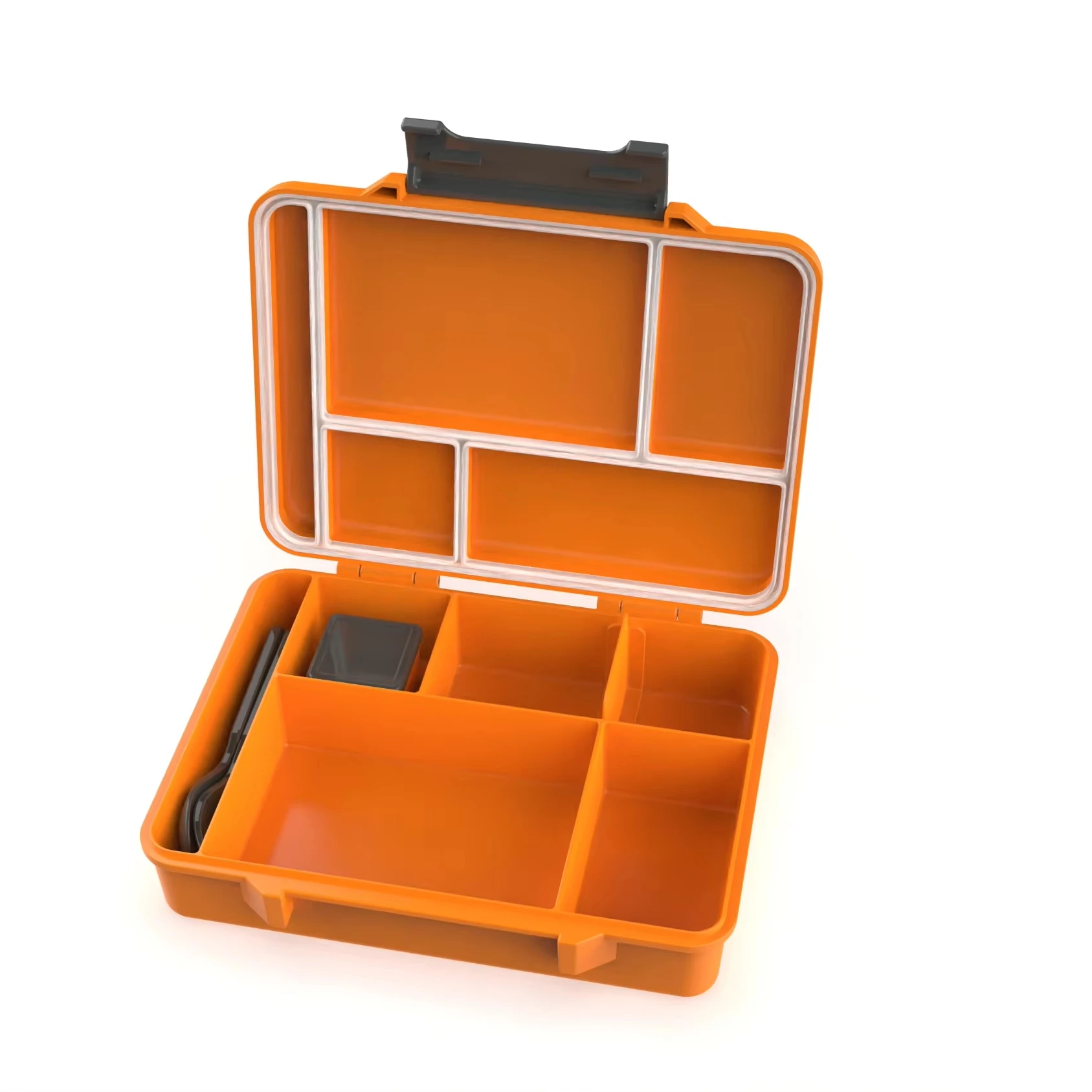 AOHEA new kid bpa free pp compartments Microwaveable bento box delivery collapsible bento box 5 compartment bento lunch box