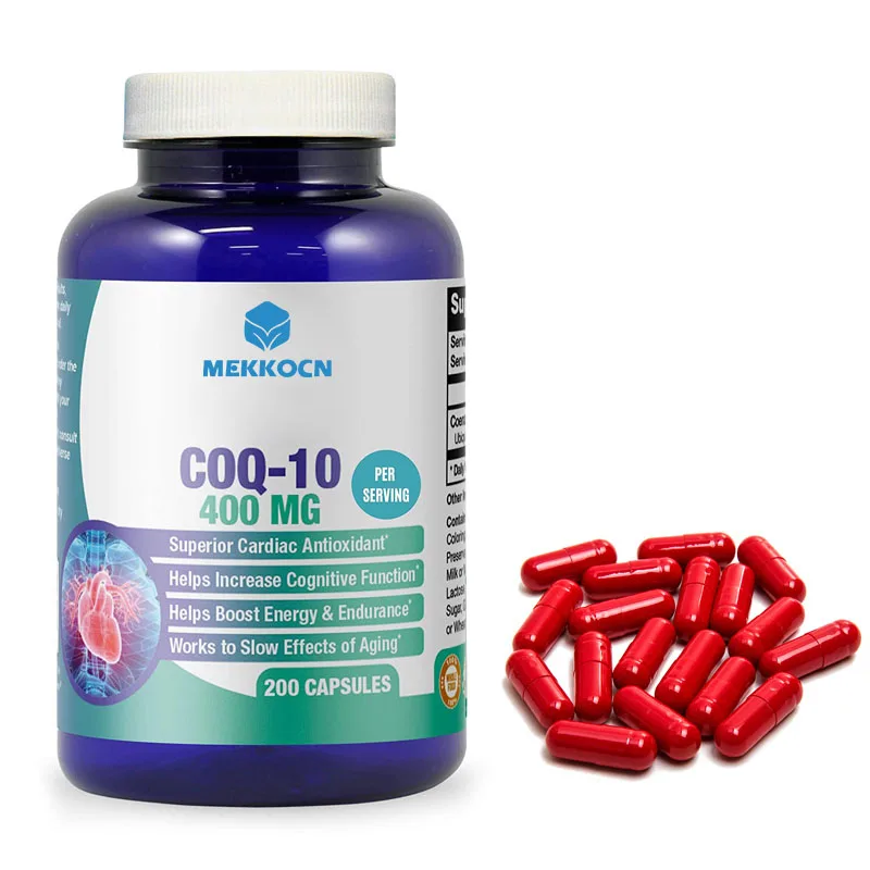 High Absorption COQ 10 Capsules Antioxidant Vegan COQ 10 Supplements COQ10 Hard Capsule For Heart Health