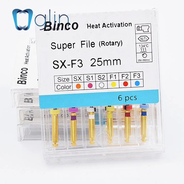Glin High Quality Super Blue Rotary Endo Files Endodontic Instrument