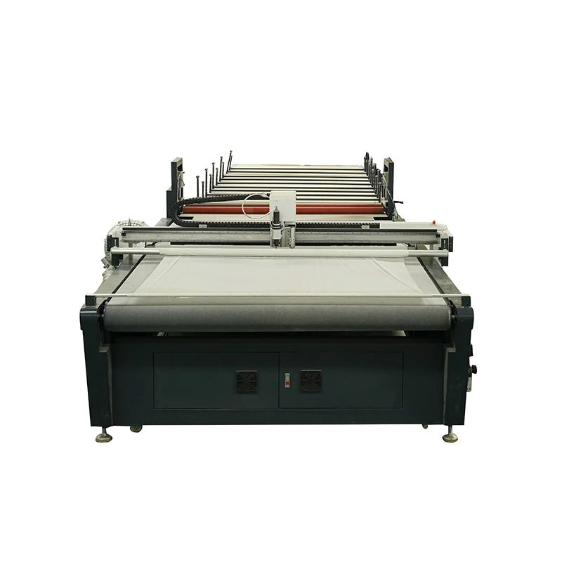 Top Selling cnc vertical zig zag fabric sample blind digital cutting table burlap fabric die cutting plotter with high precision