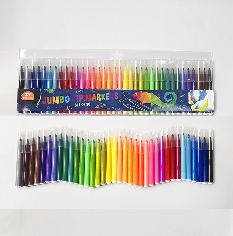 OEM 36 ярких цветных маркеров junmp в ПВХ