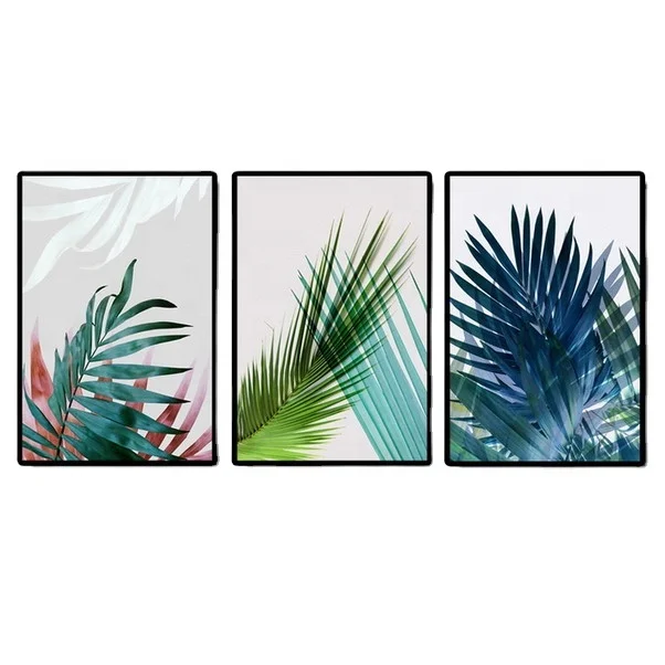 Factory wholesale PS frame canvas painting flowers custom wall art for room decor