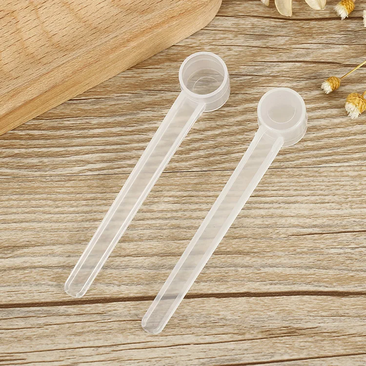 Free shipping Pan shape powder spoon 1g PP spoon 2ml food grade measure spoon