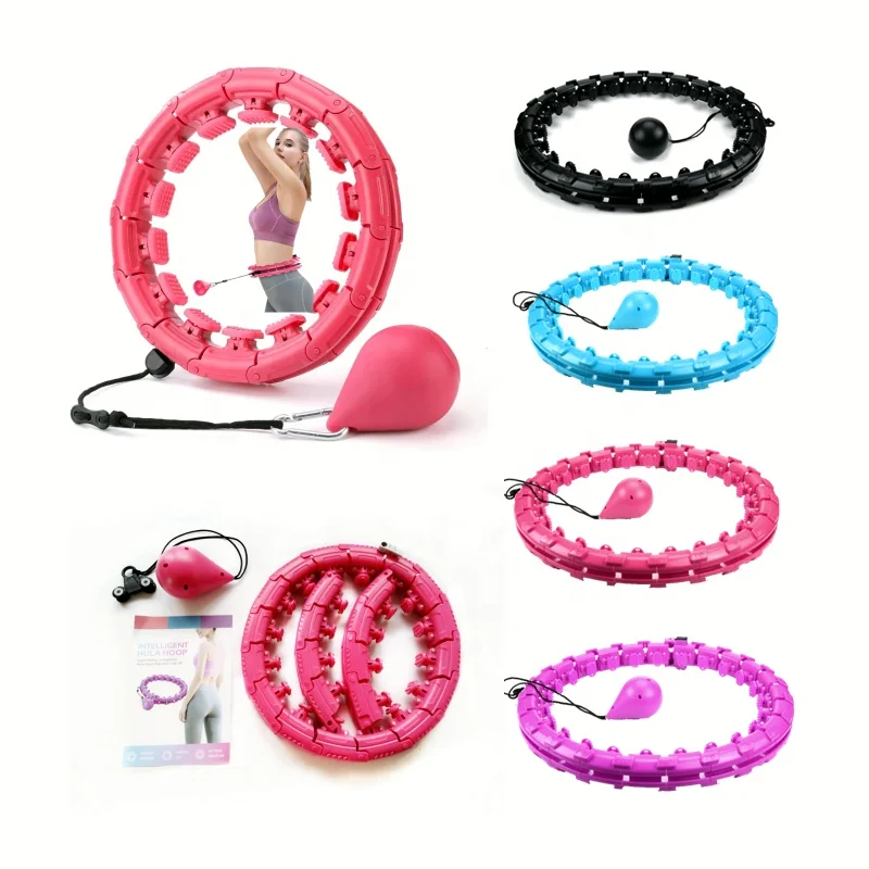Индивидуальный логотип, новинка, лидер продаж, регулируемое кольцо с 24 узлами, умный Утяжеленный фитнес-круг для взрослых