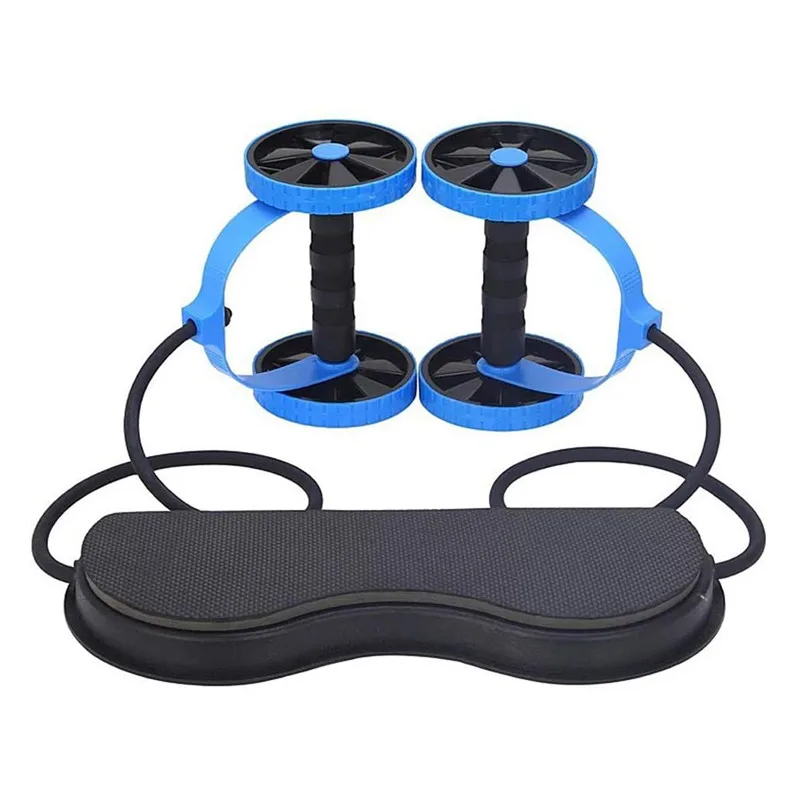 Household abdominal health equipment double wheel abdominal health wheel tension rope abdominal health wheel